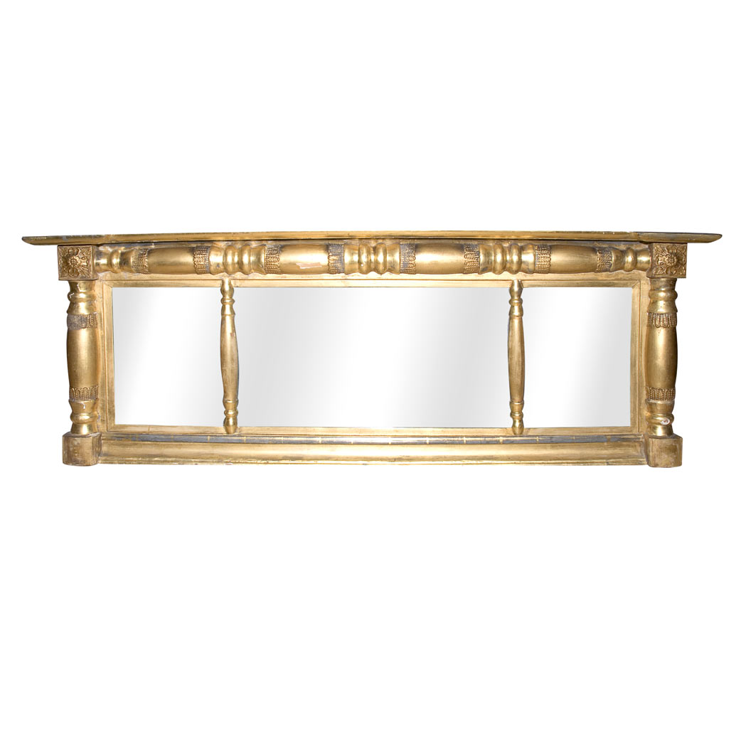 Appraisal: Neoclassical Style Gilt-Wood Overmantel Mirror Height inches width inches