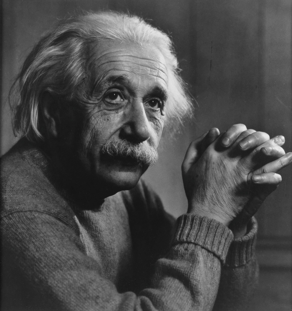 Appraisal: YOUSUF KARSH - Albert Einstein Silver print the image measuring