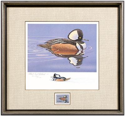 Appraisal: Six Federal duck stamp prints - Steller's Eider Lee LeBlanc