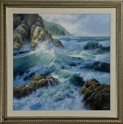 Appraisal: Patsee Parker American th C Pacific Morning Oil on canvas