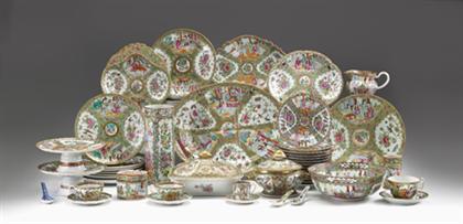 Appraisal: Collection of Chinese export porcelain Rose patterned tablewares mid late