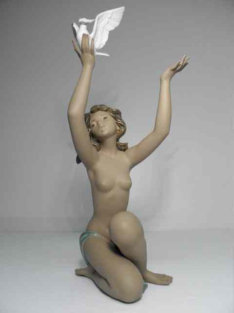 Appraisal: Lladro Spanish porcelain sculpture Titled ''Peace Offering'' marked on base