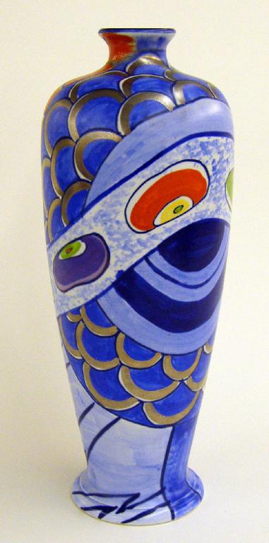 Appraisal: Wilkinson shouldered vase by John Butler blue printed Wilkinson back