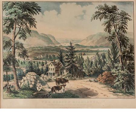 Appraisal: Currier Ives publishers THE HUDSON HIGHLANDS FROM THE PEEKSKILL AND