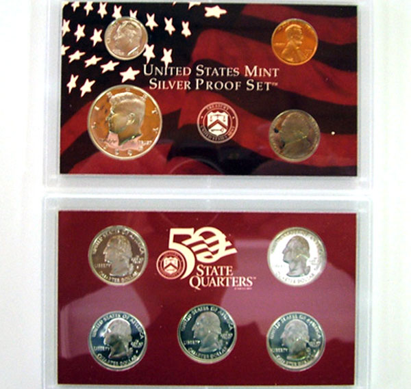 Appraisal: -S U S Silver Proof Set w Original Box COA