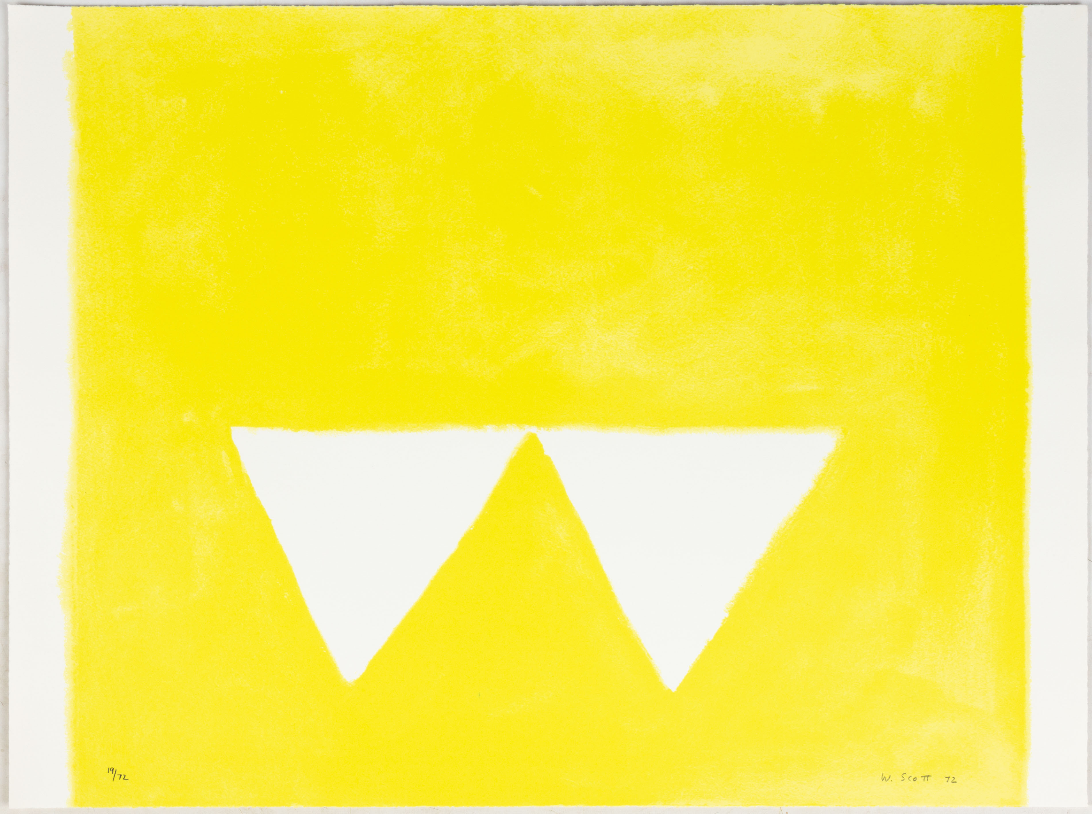 Appraisal: WILLIAM SCOTT - SECOND TRIANGLES Screenprint on paper from A