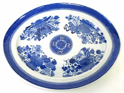 Appraisal: Chinese Export Porcelain blue Fitzhugh platter th century