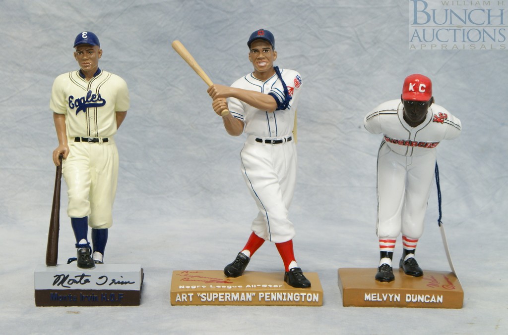 Appraisal: Hartland of Ohio Negro Legends Series signed baseball figures Monte