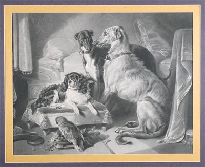 Appraisal: After Sir Edwin Henry Landseer Sporting dogs and genre scenes