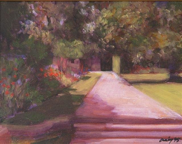 Appraisal: PHILIP CRAIG CANADIAN b - The sunlit path signed and