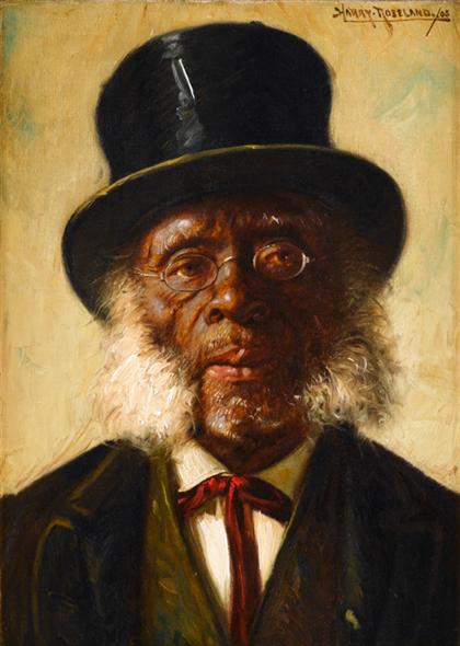 Appraisal: HARRY HERMAN ROSELAND american - AN ELDERLY AFRICAN AMERICAN GENTLEMAN