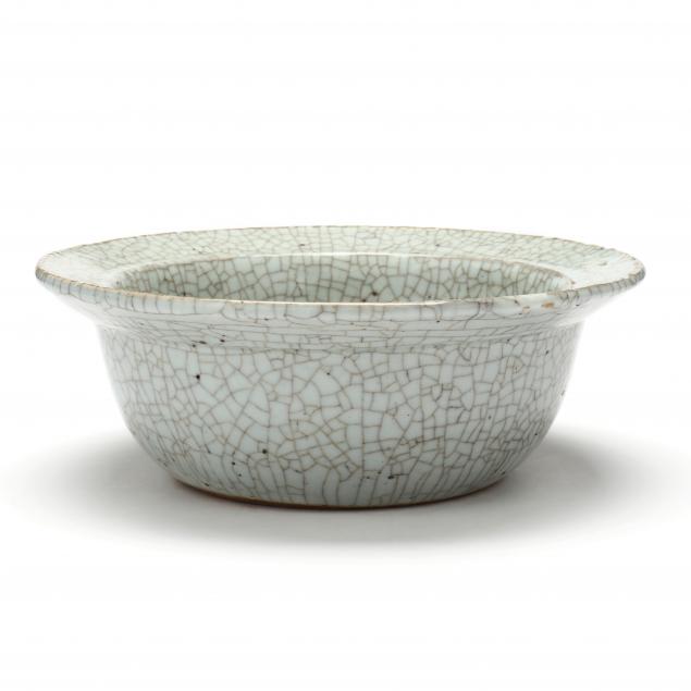 Appraisal: A CHINESE GU STYLE BOWL th century light gray ground