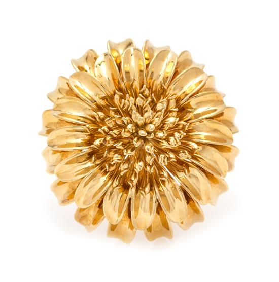 Appraisal: Sale Lot A Karat Yellow Gold Clip Brooch in a