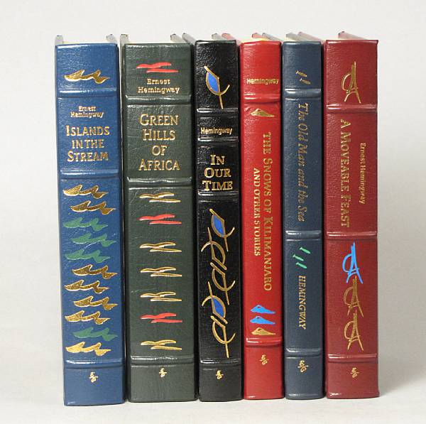 Appraisal: HEMINGWAY ERNEST books by Ernest Hemingway in full leather published