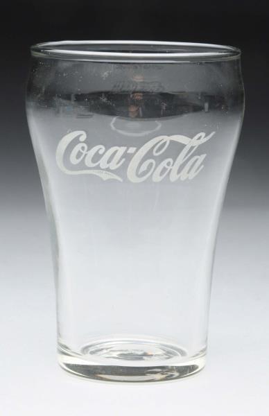 Appraisal: s Coca-Cola Bell Glass With Acid Etched Logo Very little