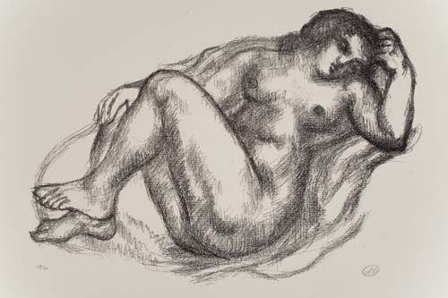 Appraisal: ARISTIDE MAILLOL panouissement Lithograph on cream wove paper x mm