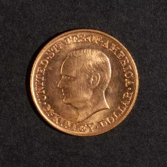 Appraisal: United States McKinley Memorial commemorative gold dollar MS- Estimate -