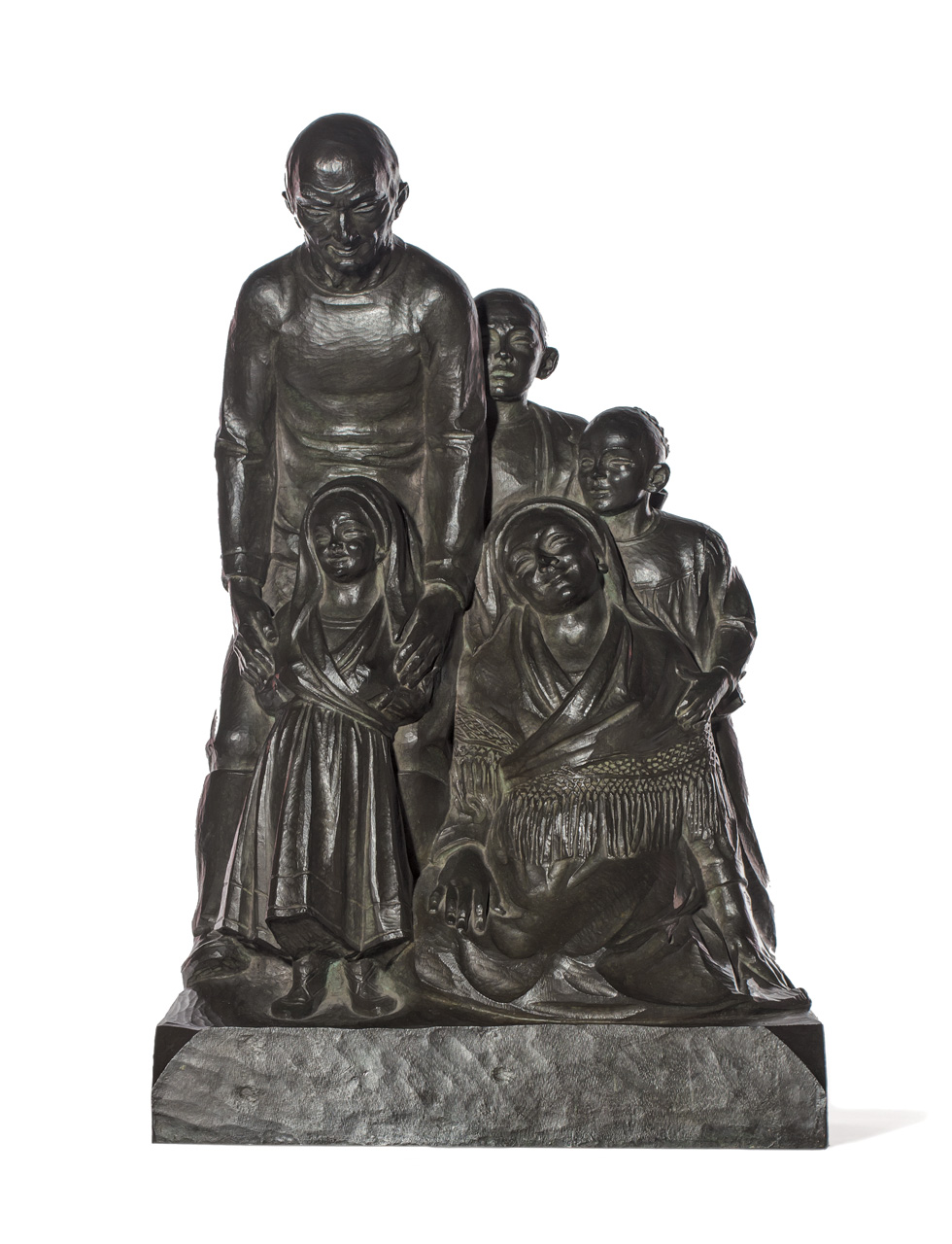 Appraisal: CARLO BONOMI Italian - A Family bronze signed indistinct foundry