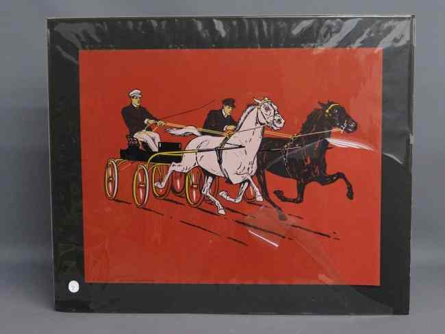 Appraisal: Trotter print ''No Hot Brush Copyright by Fred S Tolman