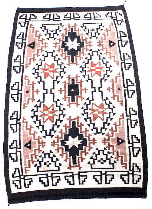 Appraisal: Navajo Pre-Banded Chinle Hand Woven Wool Rug For your consideration