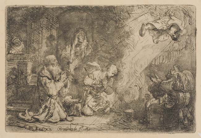 Appraisal: REMBRANDT VAN RIJN The Angel Departing from the Family of