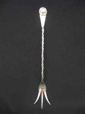 Appraisal: Whiting Sterling Silver Lettuce Fork Victorian '' excellent