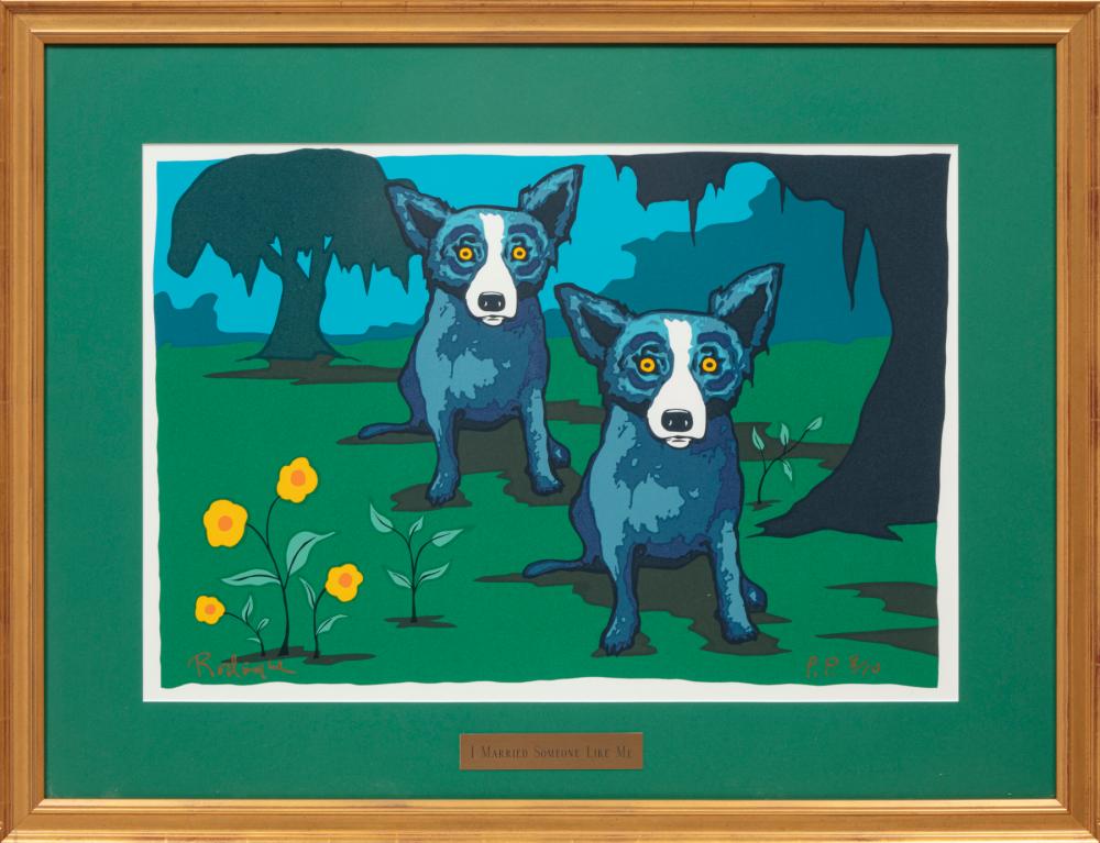 Appraisal: George Rodrigue American Louisiana - I Married Someone Like Me