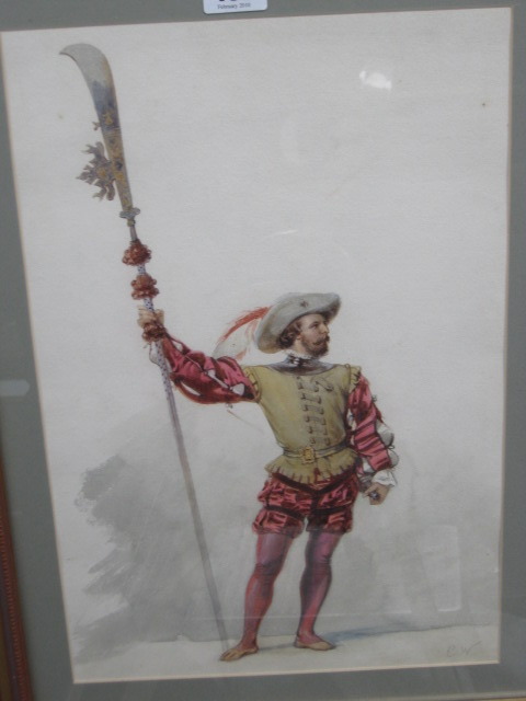 Appraisal: C W late th century A Venetian Guard watercolour signed