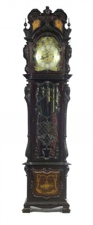 Appraisal: A VICTORIAN MAHOGANY NEO ROCOCO LONGCASE CLOCK the gilt brass