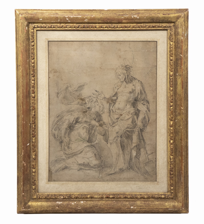 Appraisal: JACOPINO DEL CONTE ITALY - Penitens ink and wash on