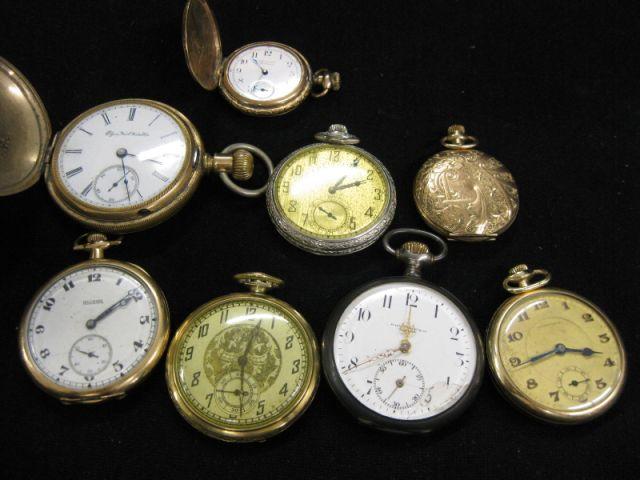 Appraisal: pc Estate Pocketwatch Collection includes Elgin Waltham others most not