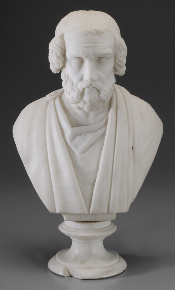 Appraisal: Italian School th century Omero portrait bust of the philosopher