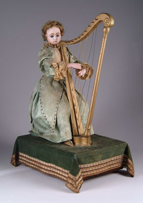 Appraisal: ROULET DECAMPS HARP PLAYER AUTOMATON A fine automaton with a