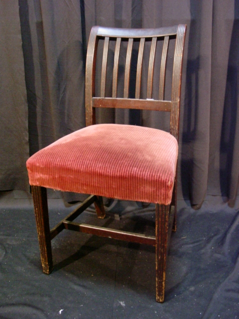 Appraisal: SET OF FOUR REGENCY MAHOGANY SIDE CHAIRS C Each with