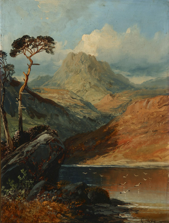 Appraisal: Clarence Henry Roe British - Highland Landscapes A Pair of