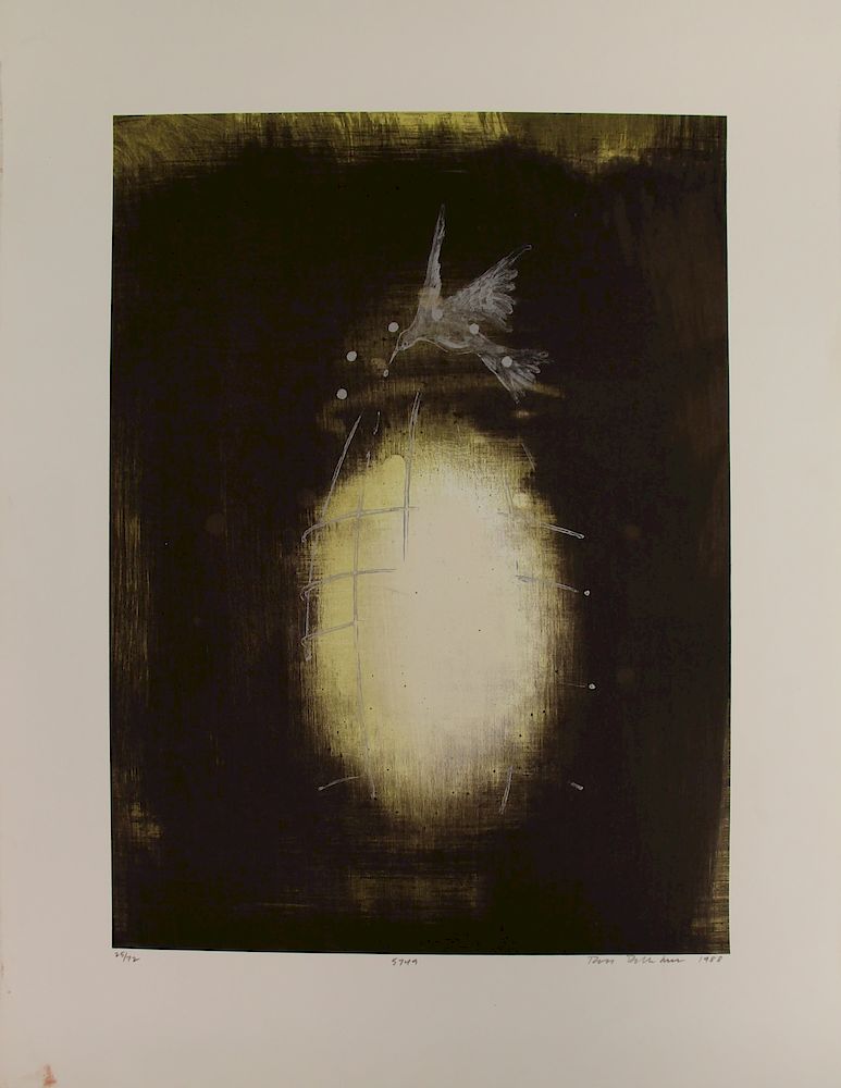 Appraisal: ROSS BLECKNER AMERICAN b Lithograph For the Jewish New Year