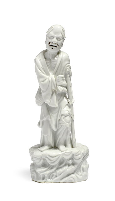 Appraisal: A Chinese blanc de chine standing figure of Immortal Li