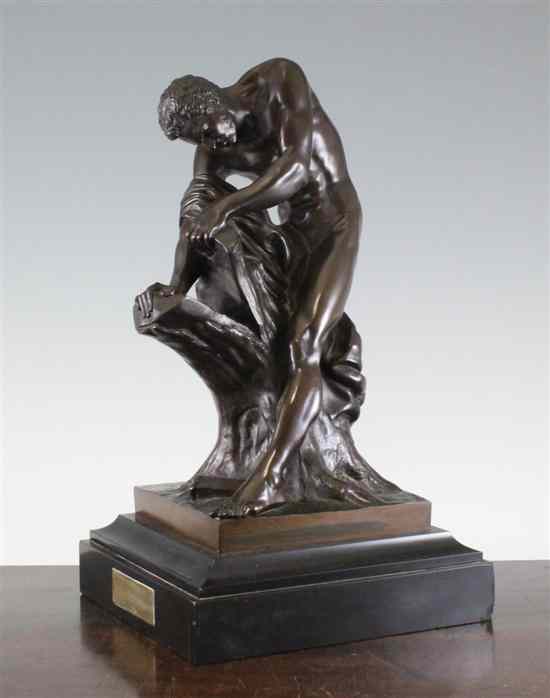 Appraisal: A late th century French bronze figure of Hercules titled