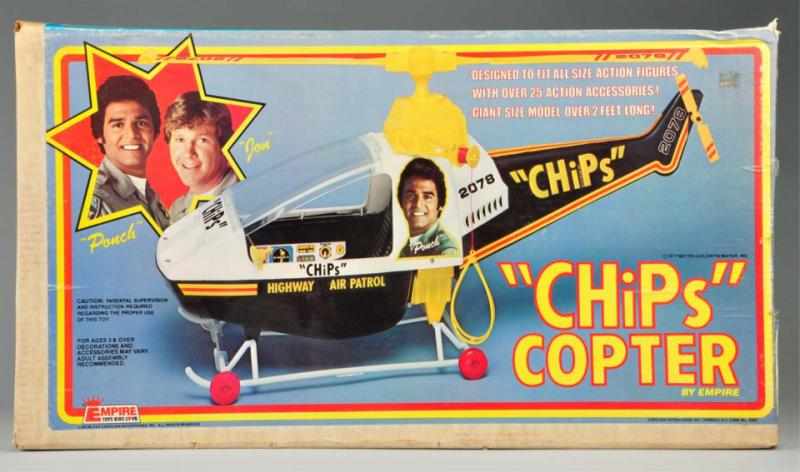 Appraisal: Empire CHiPs Helicopter Toy Description Sealed in original box marked