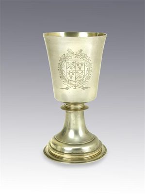 Appraisal: A Charles I goblet with a flared bowl with an