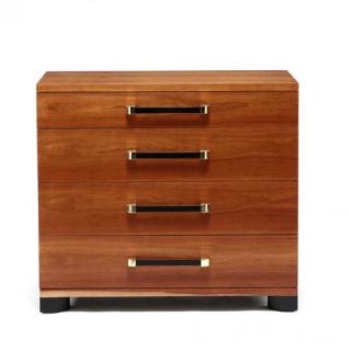 Appraisal: John Widdicomb Modernist Bachelor's Chest of Drawers s cherry oak