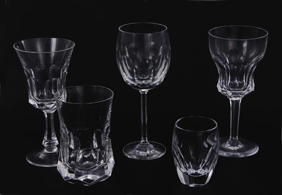 Appraisal: Venetian crystal barware Cenedese circa special order comprising goblets H