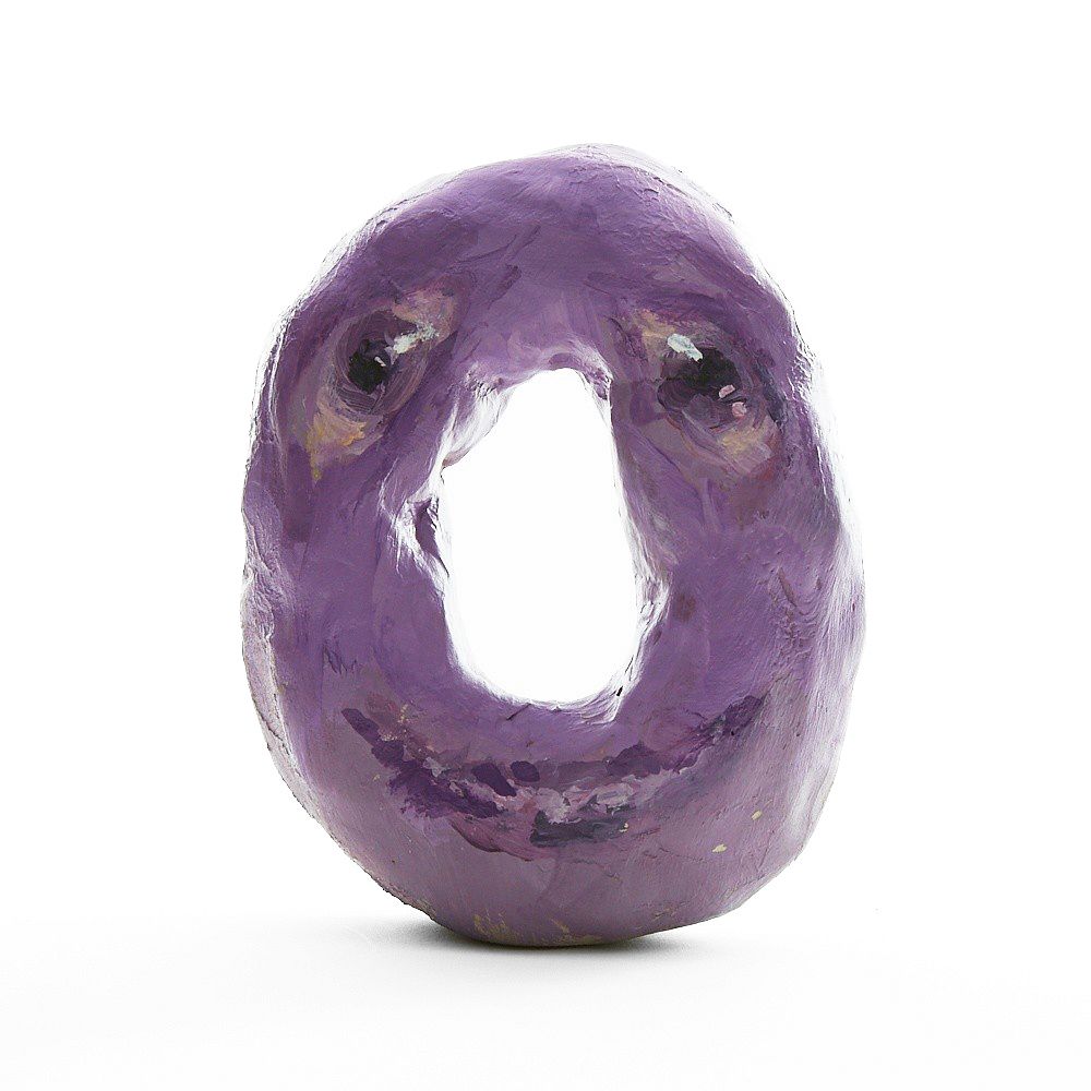 Appraisal: Tony Oursler Painted Ceramic Sculpture Tony Oursler American b Painted