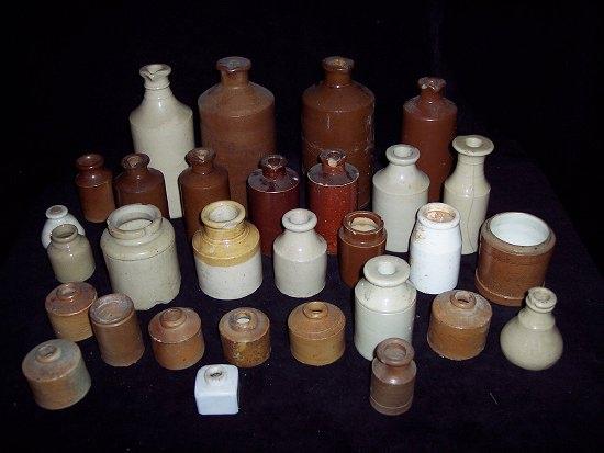 Appraisal: A collection of th Century and later stoneware jars mostly