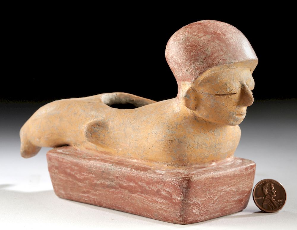 Appraisal: Chorrera Pottery Vessel - Figure Lying Prone Originally Listed At