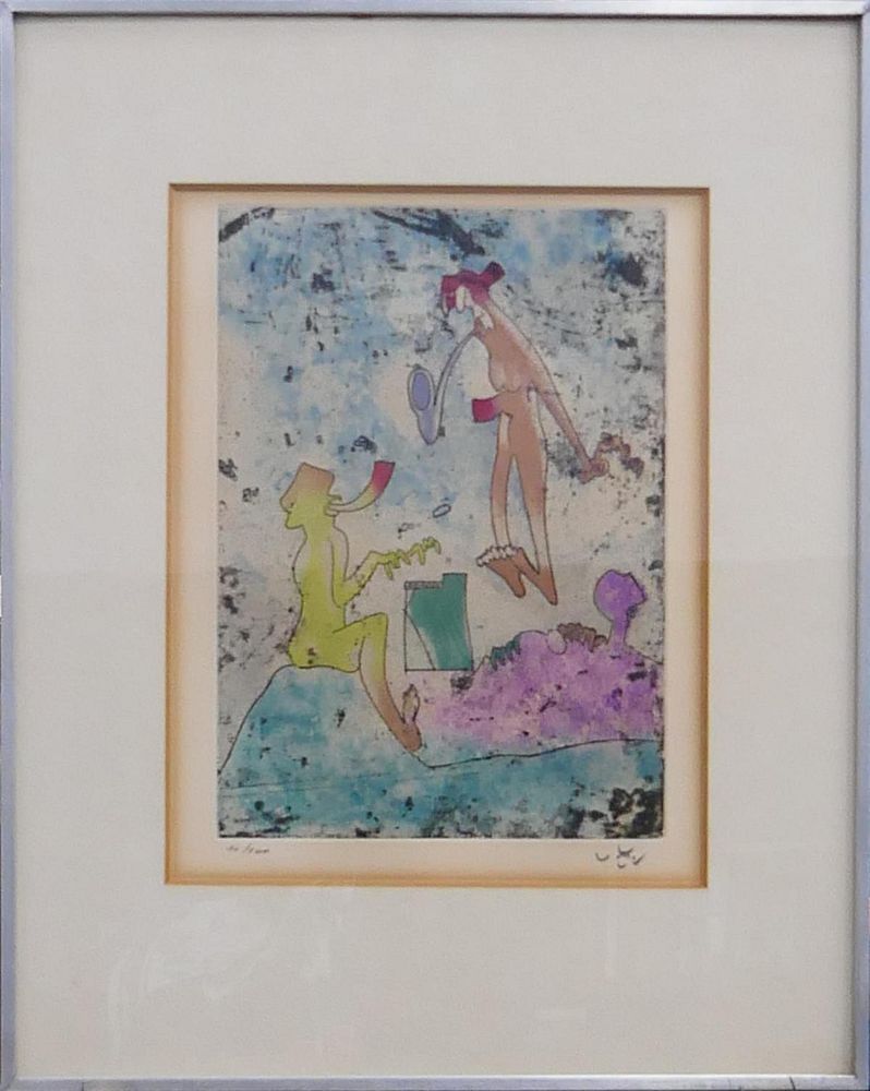 Appraisal: ROBERTO MATTA CHILE - COLOR ETCHING Roberto Antonio Echaurren Matta