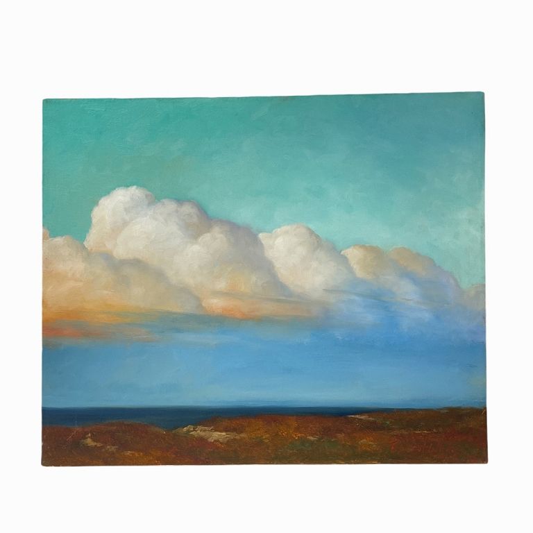 Appraisal: Robert White Cloud Scape Robert White Cloud Scape Signed Oil