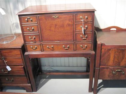 Appraisal: Georgian style mahogany chest on standThe rectangular top above a