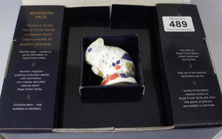 Appraisal: Royal Crown Derby Paperweight Derby Doormouse