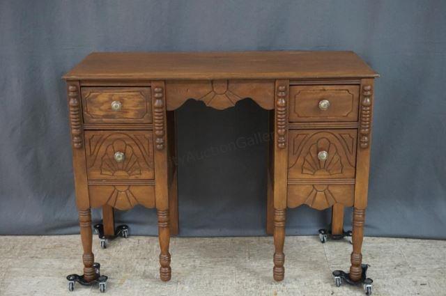 Appraisal: Vintage Ladies Walnut Vanity - Writing Desk ca 's ladies